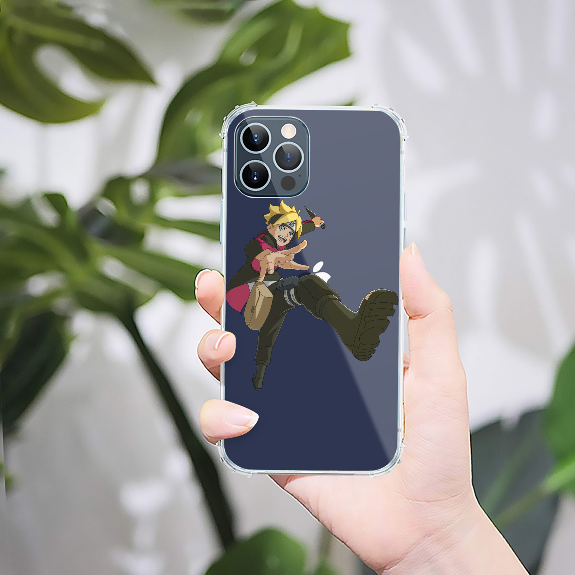 （画像用） NARUTO -ナルト- うずまき ボルト Uzumaki Boruto 【iPhone 12シリーズ対応】透明スマホケース（クリアソフトケース）